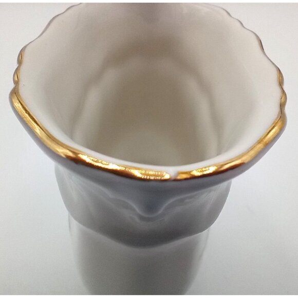 Winterling Germany Cigarette Holder Vanity Dish Gold Trim Rosebud Porcelain - Picture 9 of 15